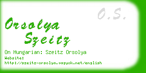 orsolya szeitz business card